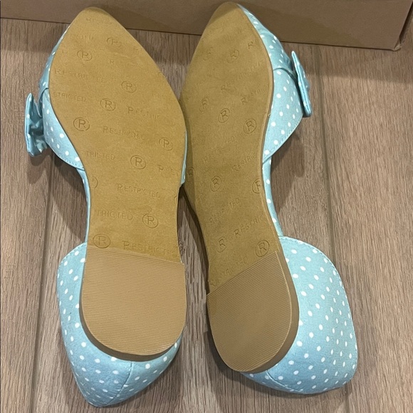 New Restricted “Jessa” Flats in color “Mint” Polka Dot Decorative Bow Size 8.5 - Picture 8 of 13